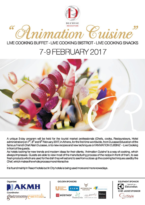 Alain Ducasse Education. Animation Cuisine